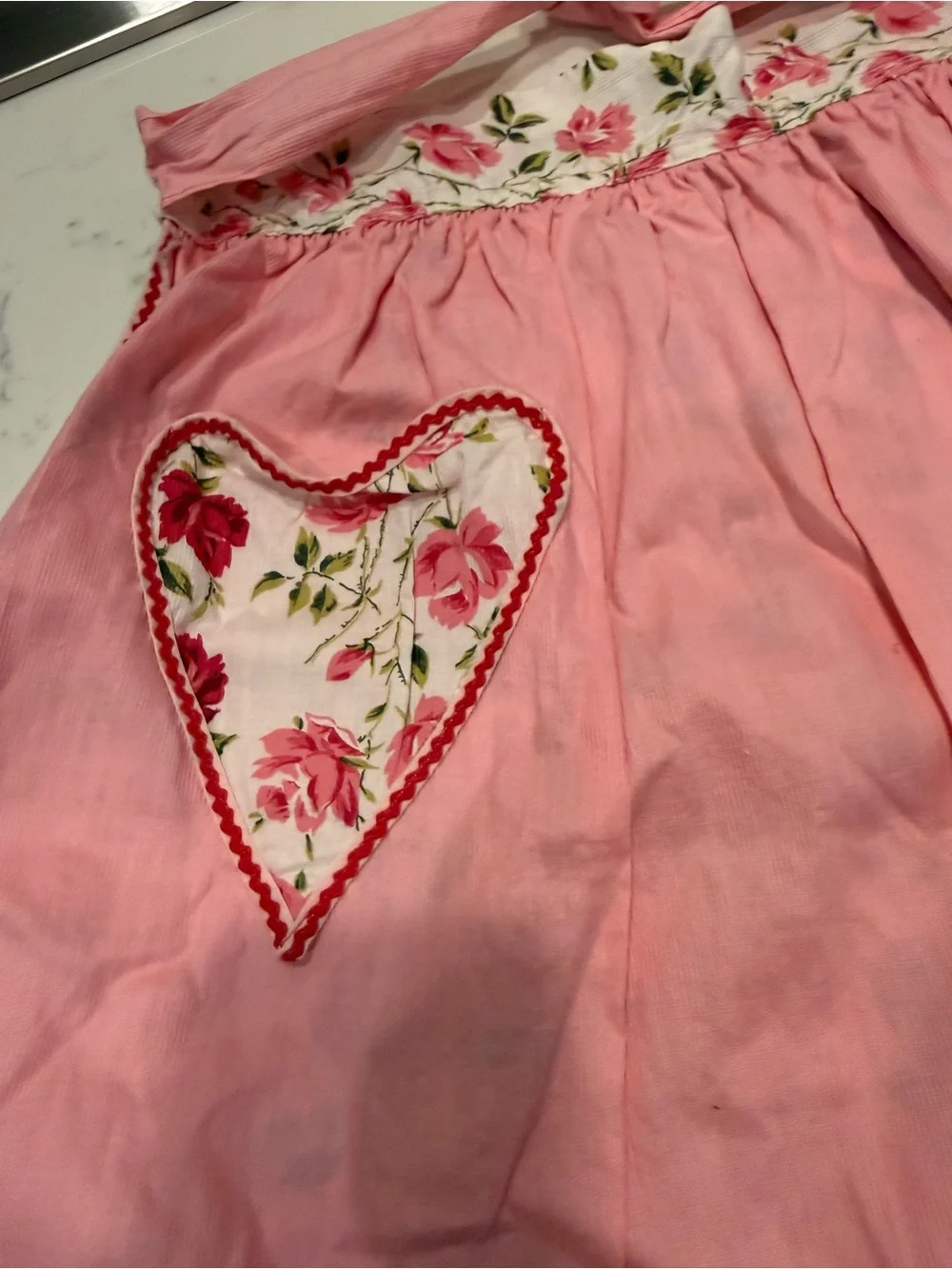 Floral Hostess Apron Cottagecore vintage handmade